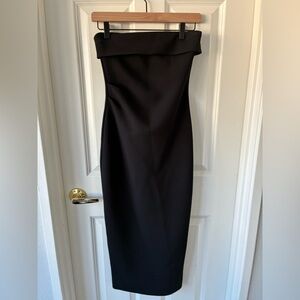 Aritzia Babaton Eyecatcher Black Strapless Dress